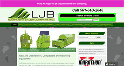 Desktop Screenshot of ljbequipment.com